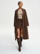 Manteau long oversize en tweed – photo 7