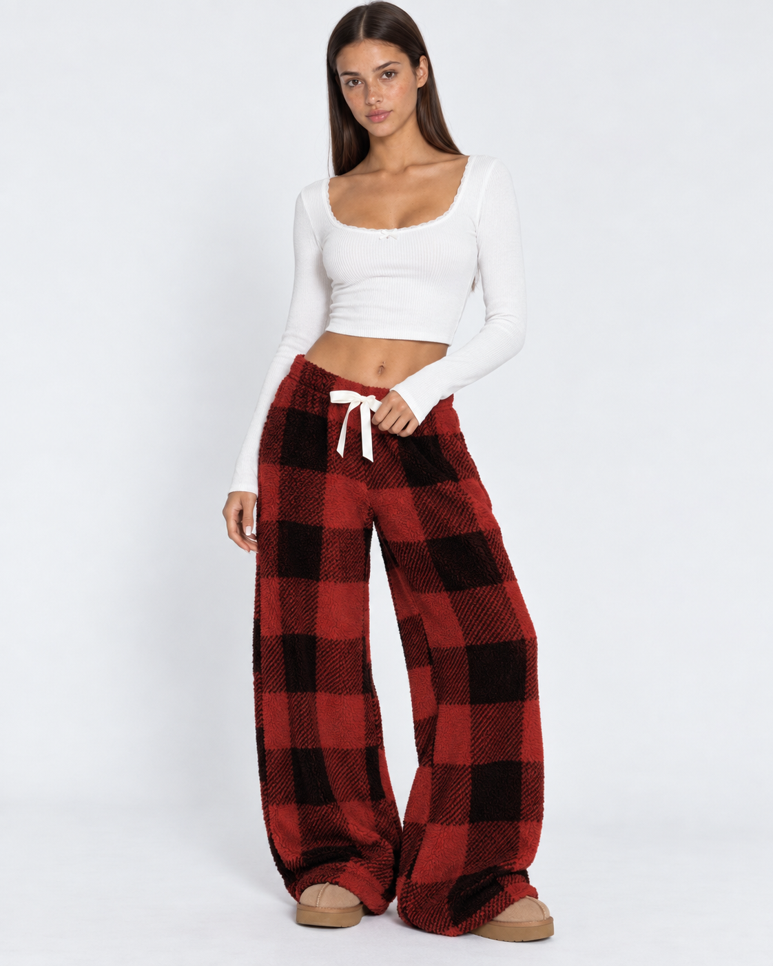 Pantalon détente à carreaux Cloud Check – photo 6