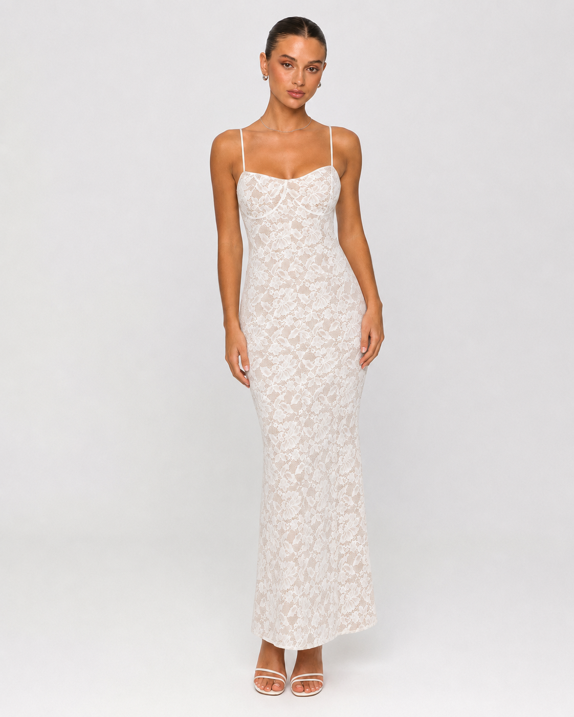 Robe longue en dentelle Love Story