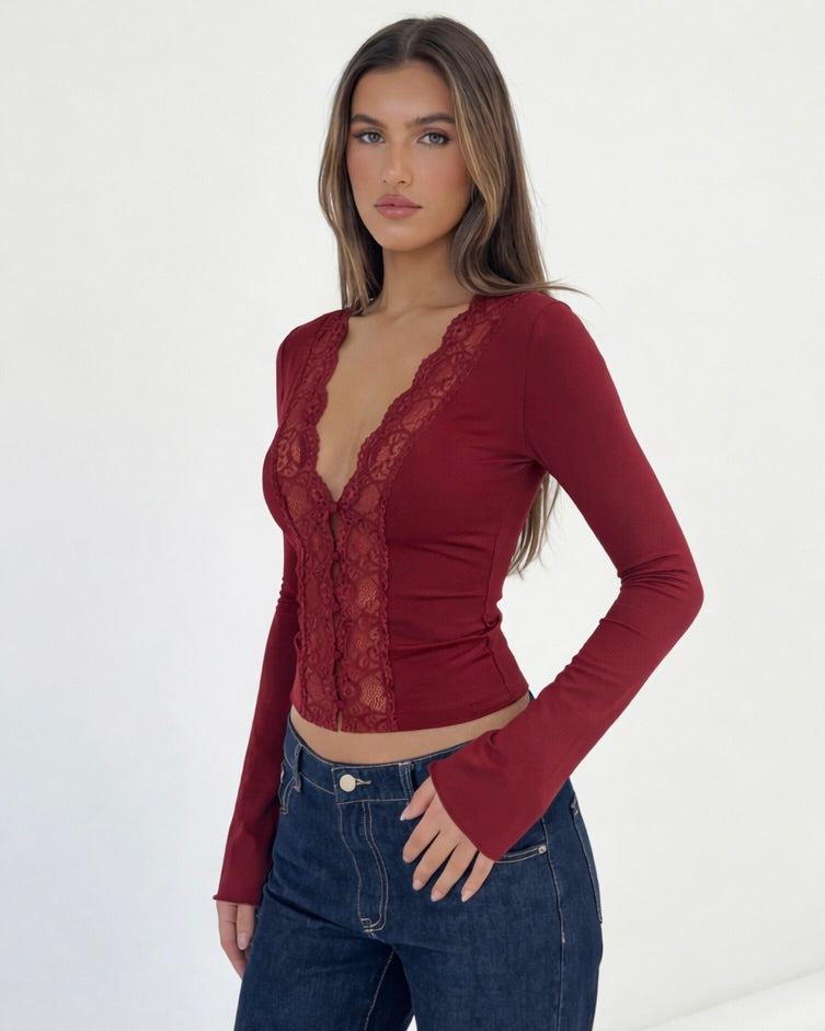 Top manches longues Lace Muse – photo 10