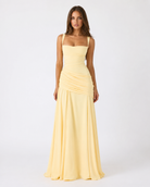 Robe longue drapée Sculpted Muse