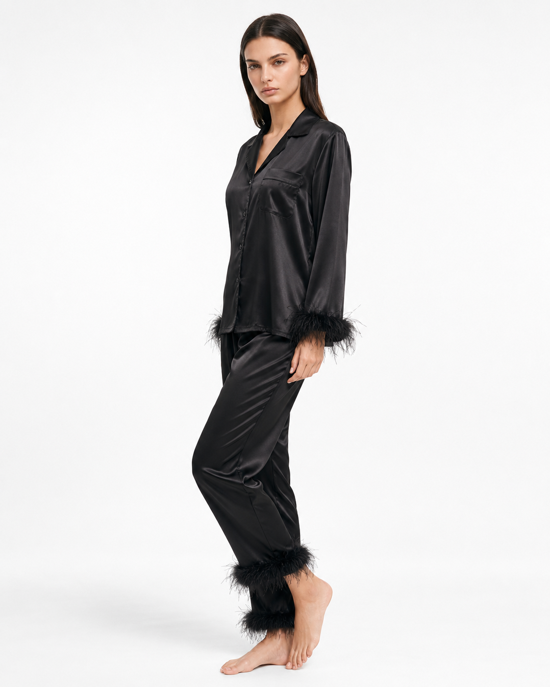 Pyjama en satin Hollywood Nights – photo 10