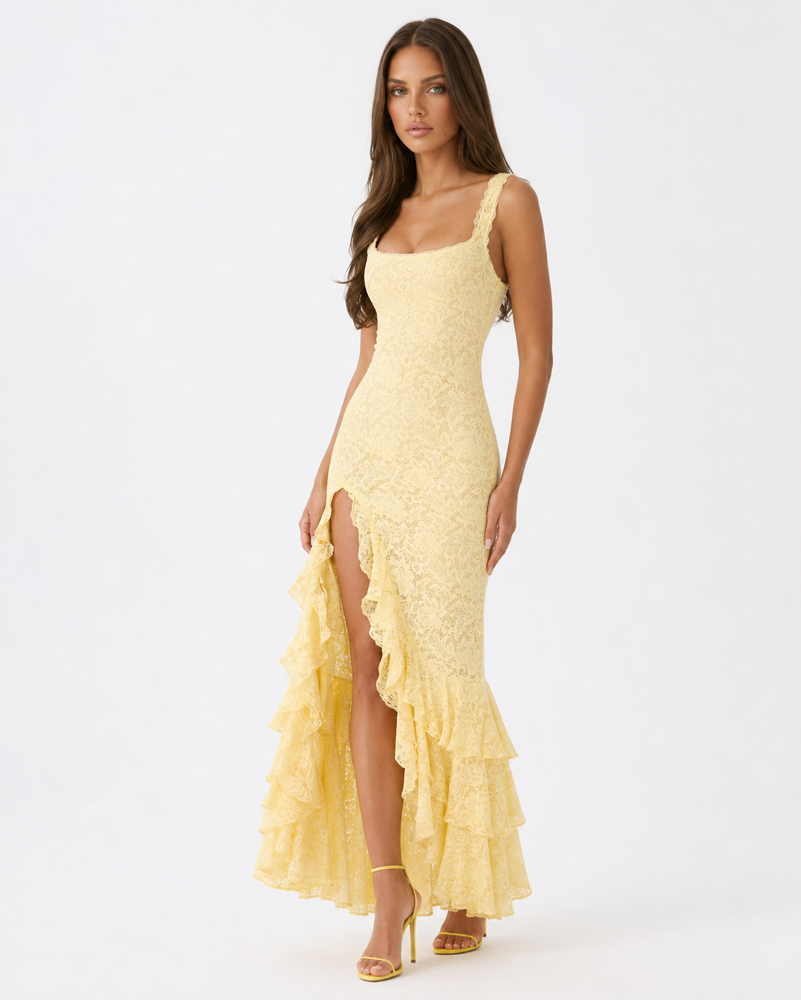 Robe longue en dentelle Amalfi – photo 2