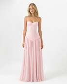 Robe longue corset Blush Belle