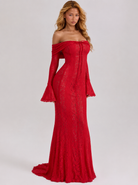 Robe longue en dentelle Ethereal – photo 5