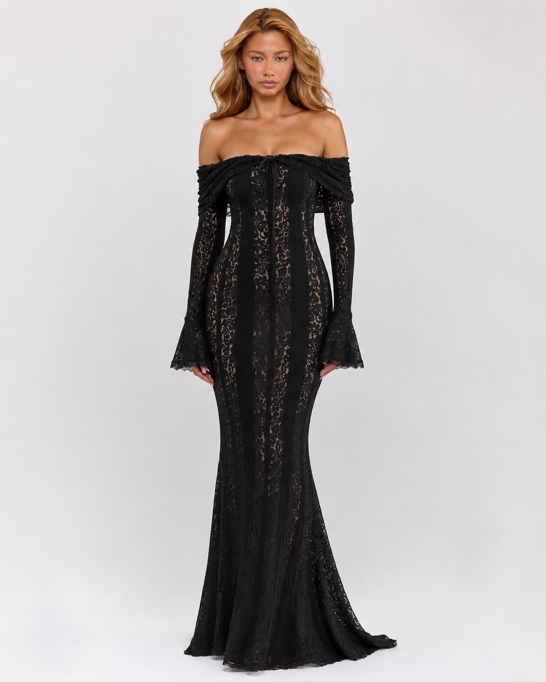 Robe longue en dentelle Ethereal