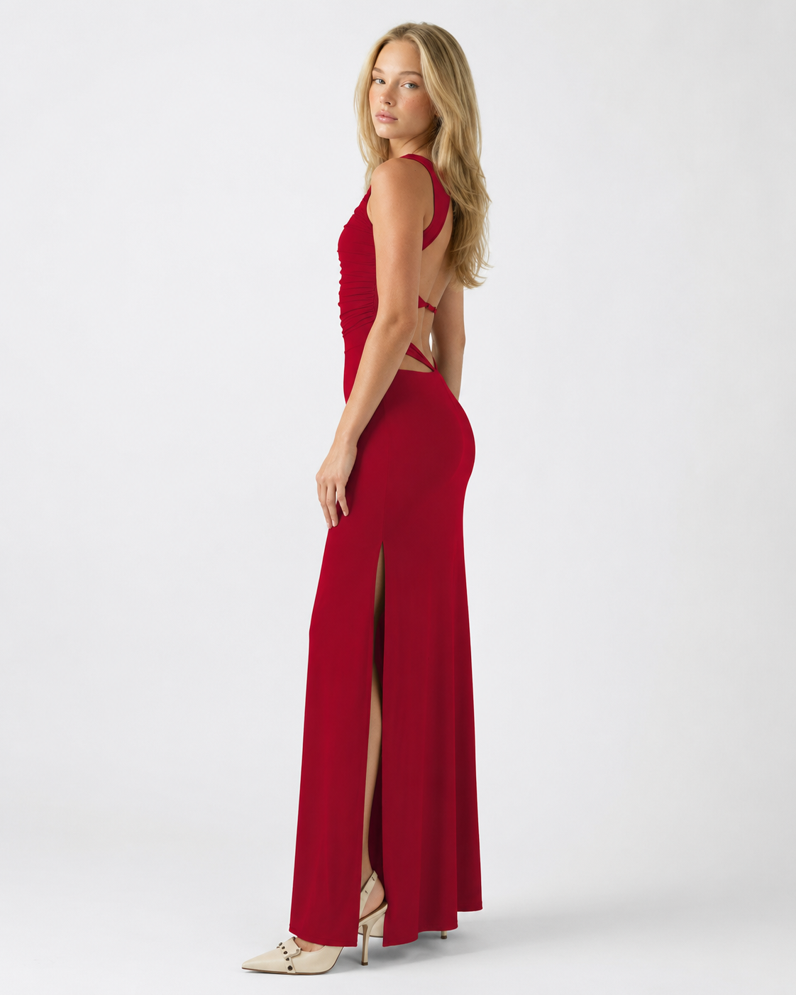 Robe longue dos ouvert Main Event – photo 8
