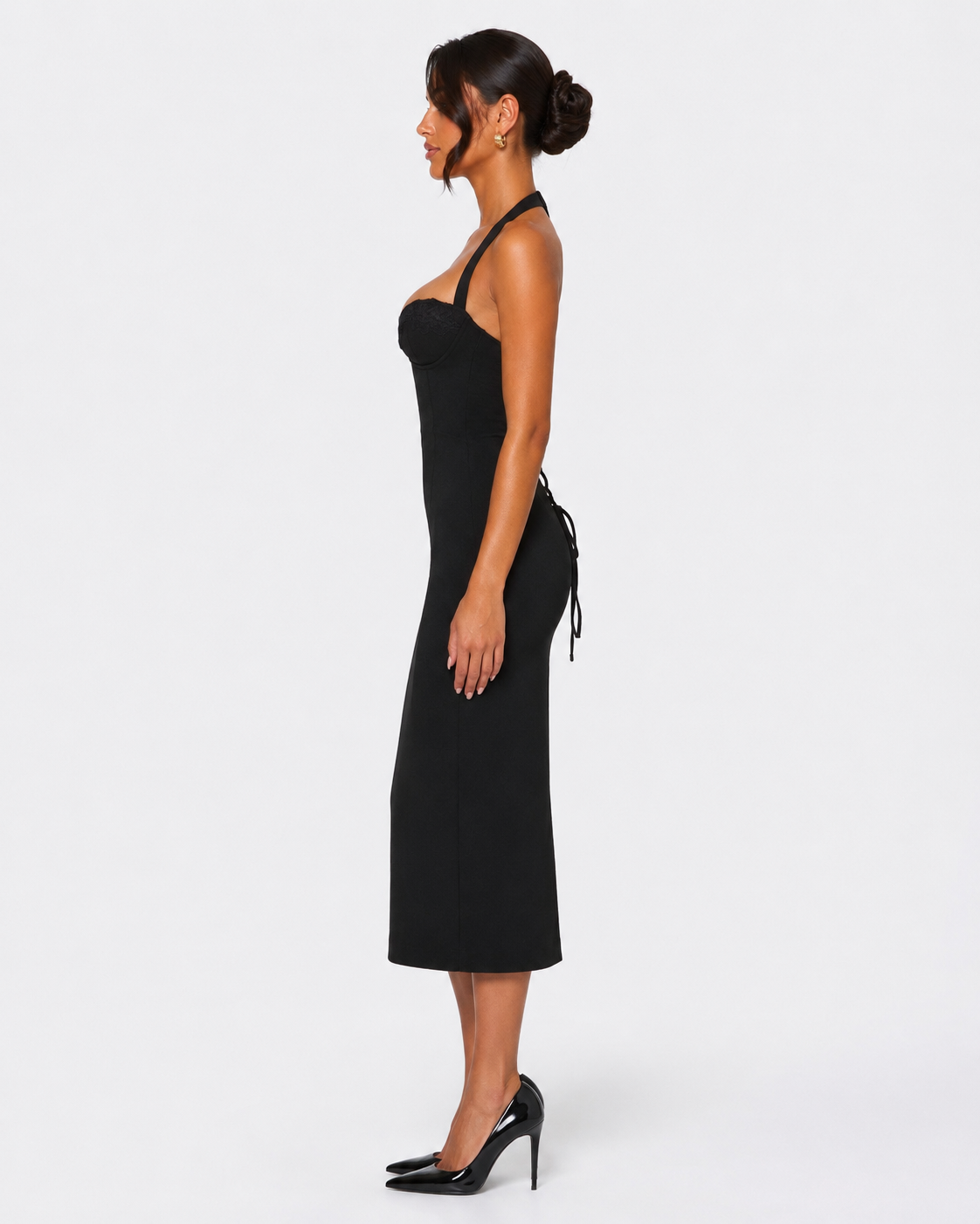 Robe midi en dentelle Amour – photo 9