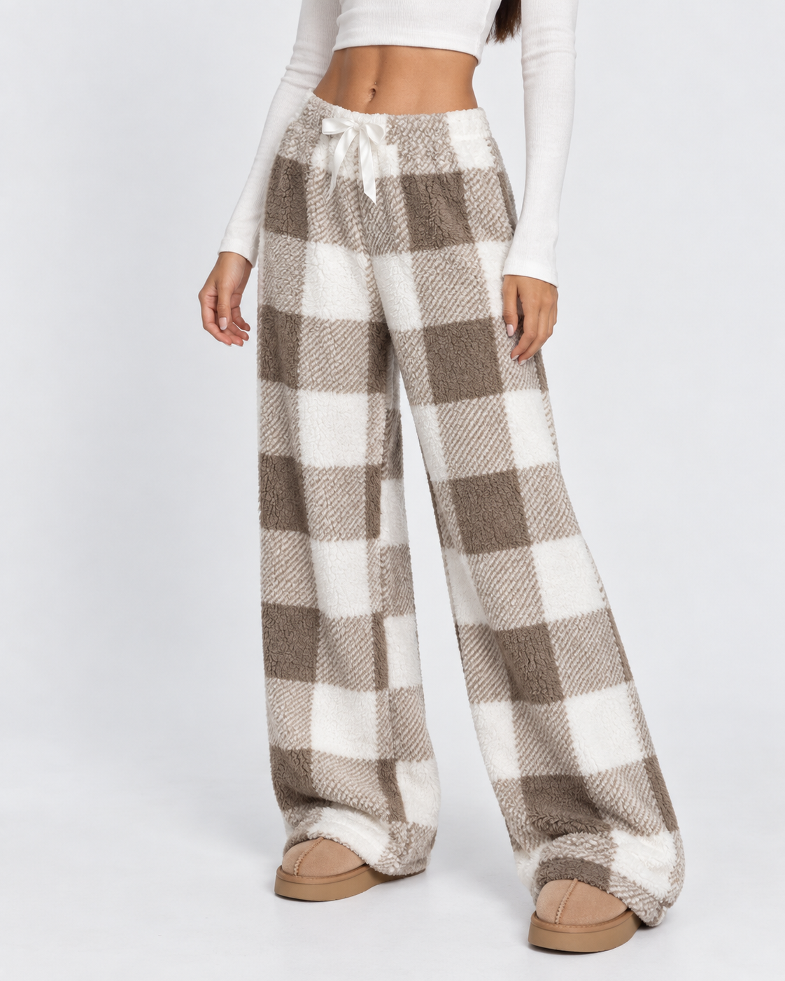 Pantalon détente à carreaux Cloud Check – photo 3