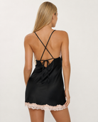 Chemise de nuit en satin et dentelle – photo 12