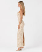Robe longue en dentelle Love Story – photo 8