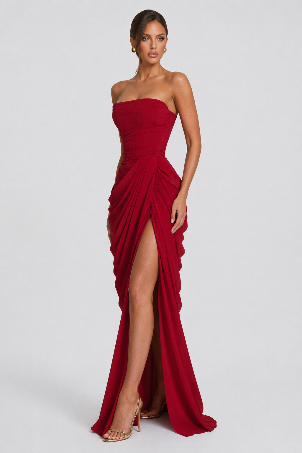 Robe longue drapée Main Character – photo 16