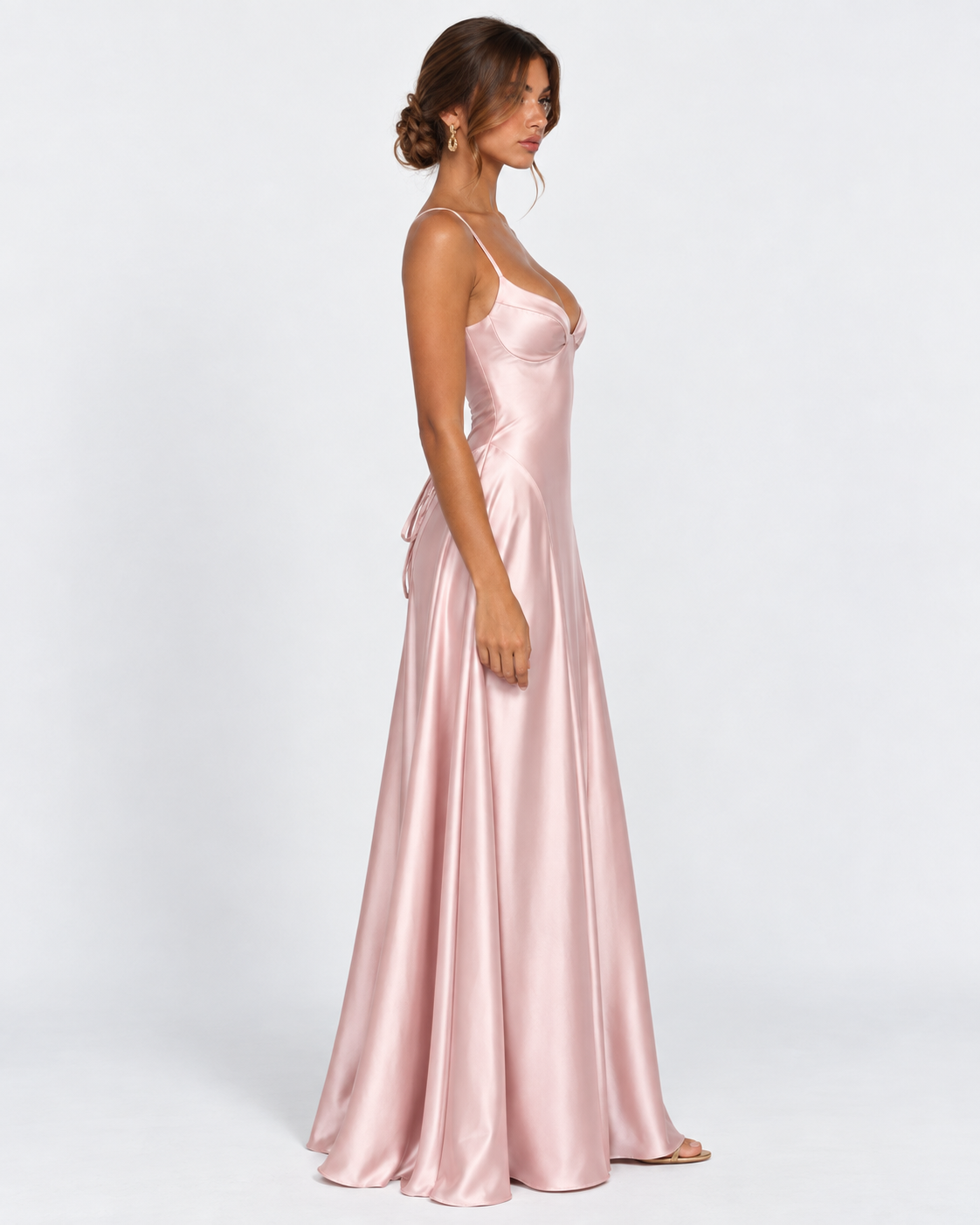 Robe longue en satin Midnight Romance – photo 22