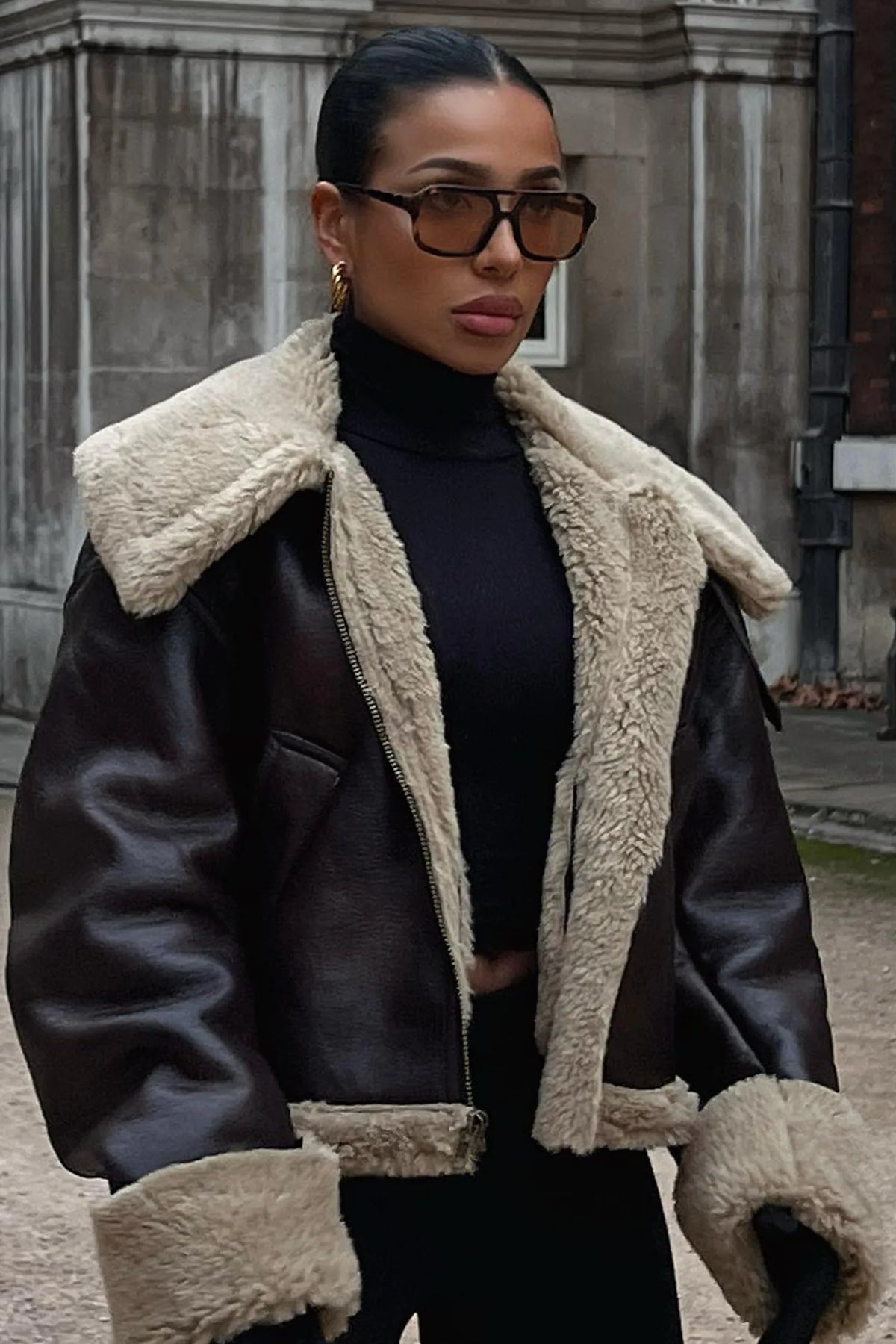 Veste Sampson effet peau lainée – photo 3