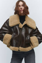 Veste Sampson effet peau lainée – photo 4