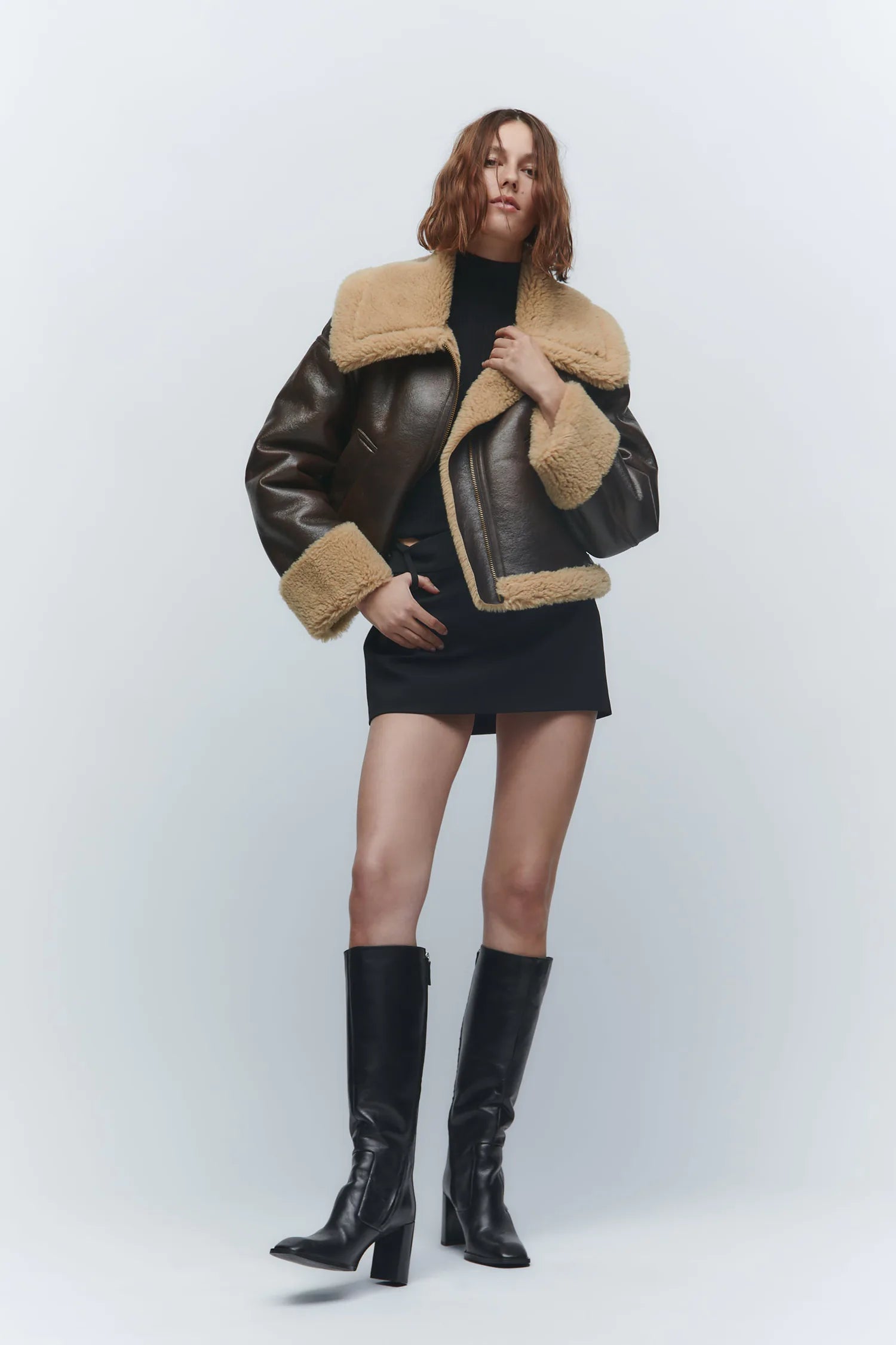 Veste Sampson effet peau lainée – photo 5