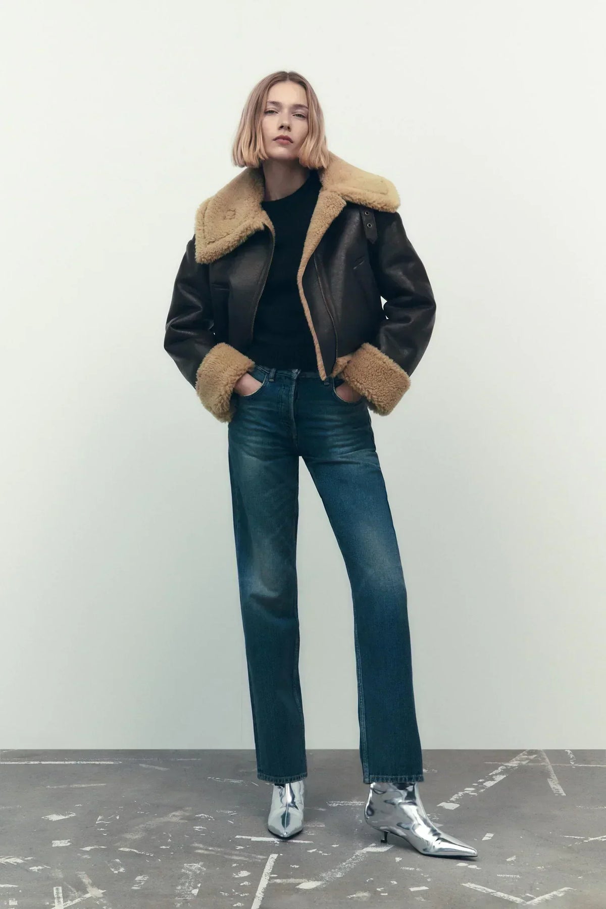 Veste Sampson effet peau lainée – photo 6