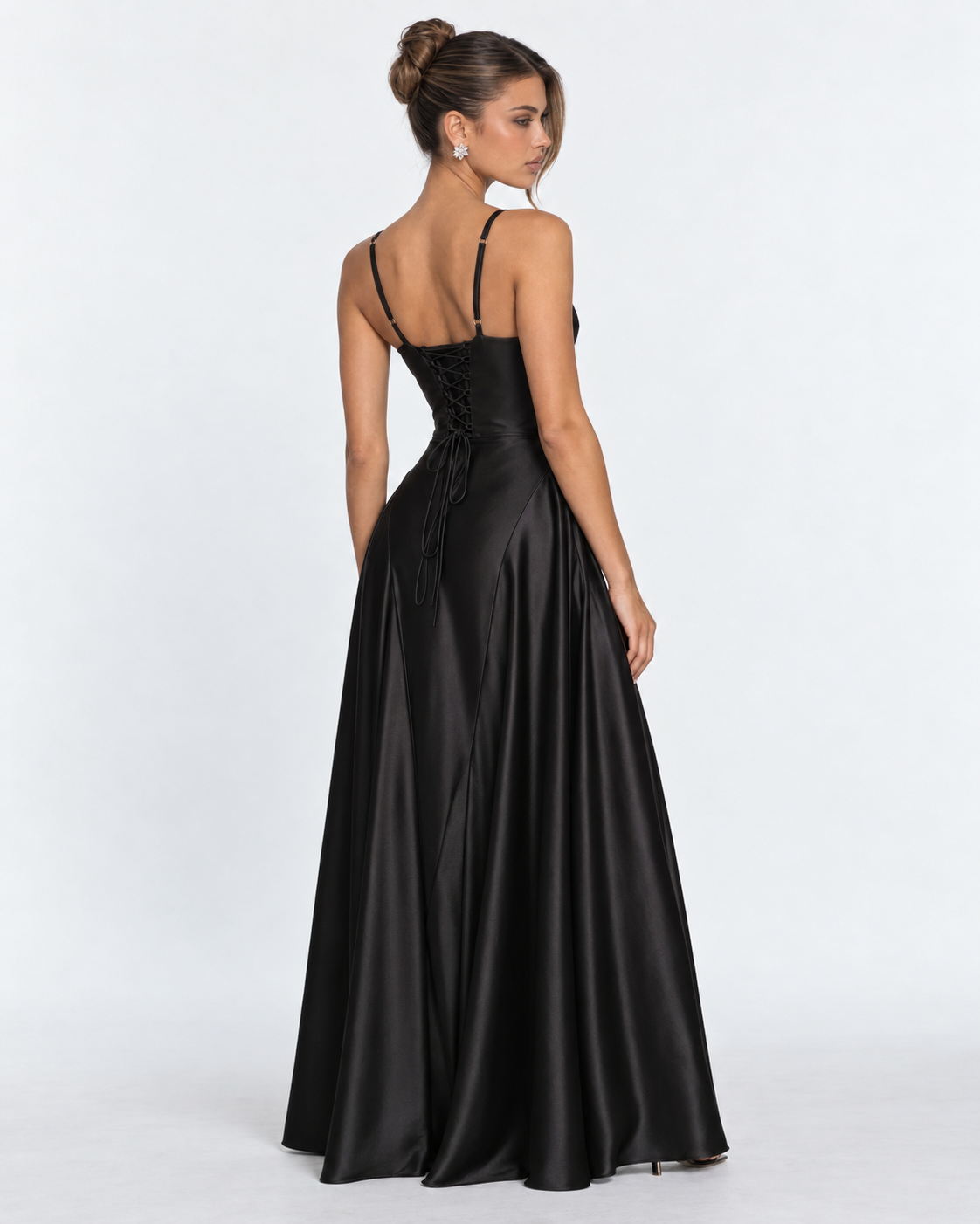 Robe longue en satin Midnight Romance – photo 31