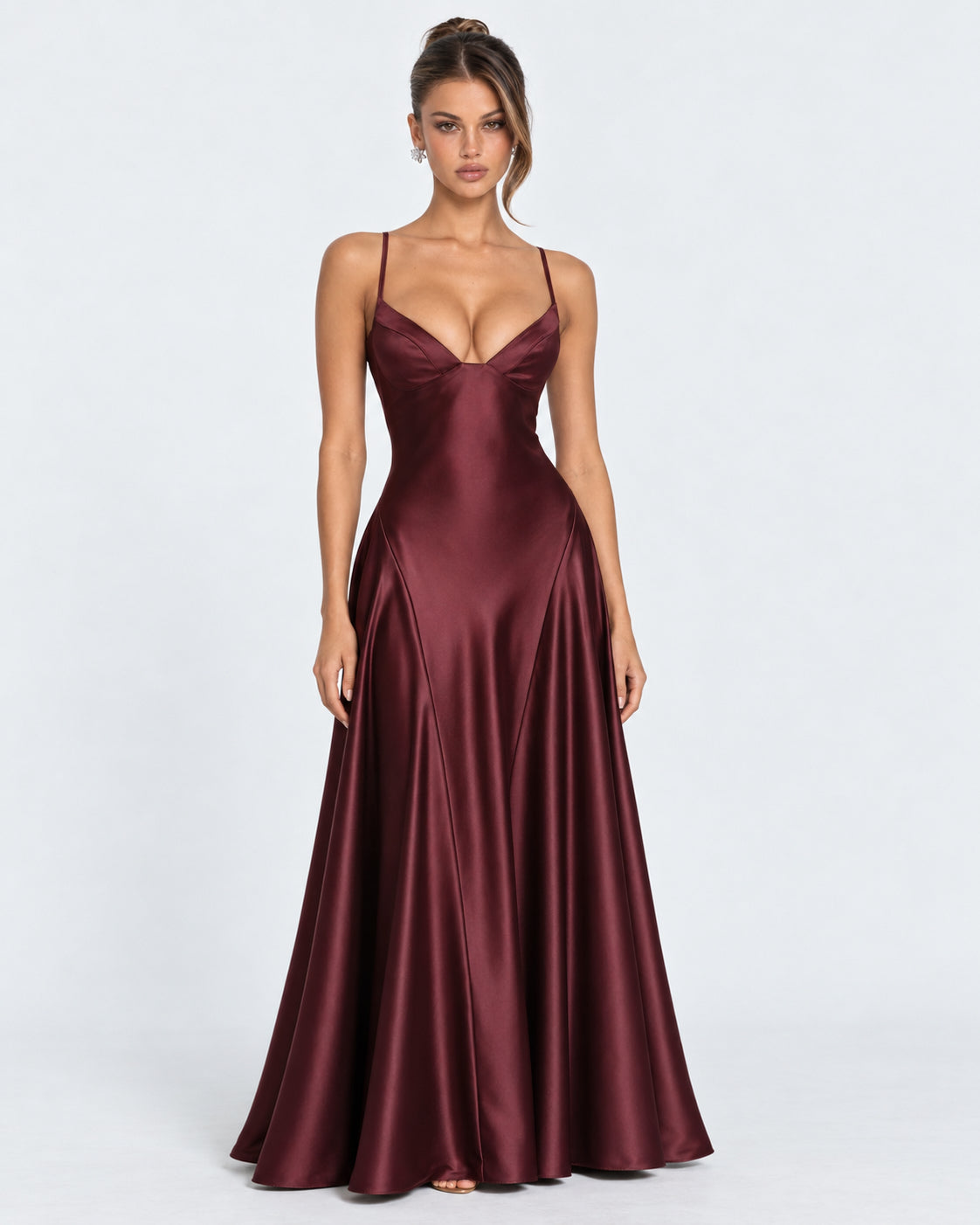 Robe longue en satin Midnight Romance
