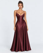 Robe longue en satin Midnight Romance