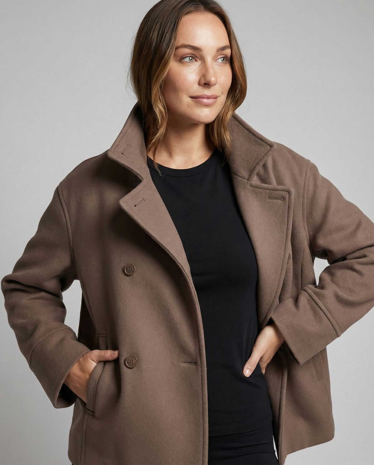 Veste Honora à col montant
