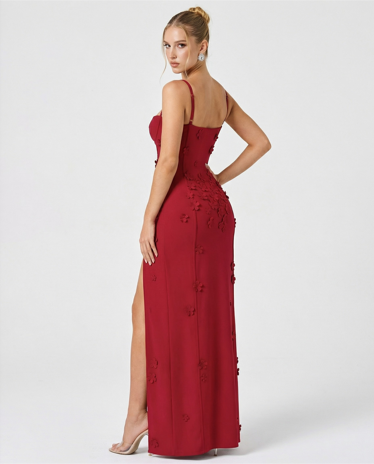 Robe longue fendue Luna – photo 3