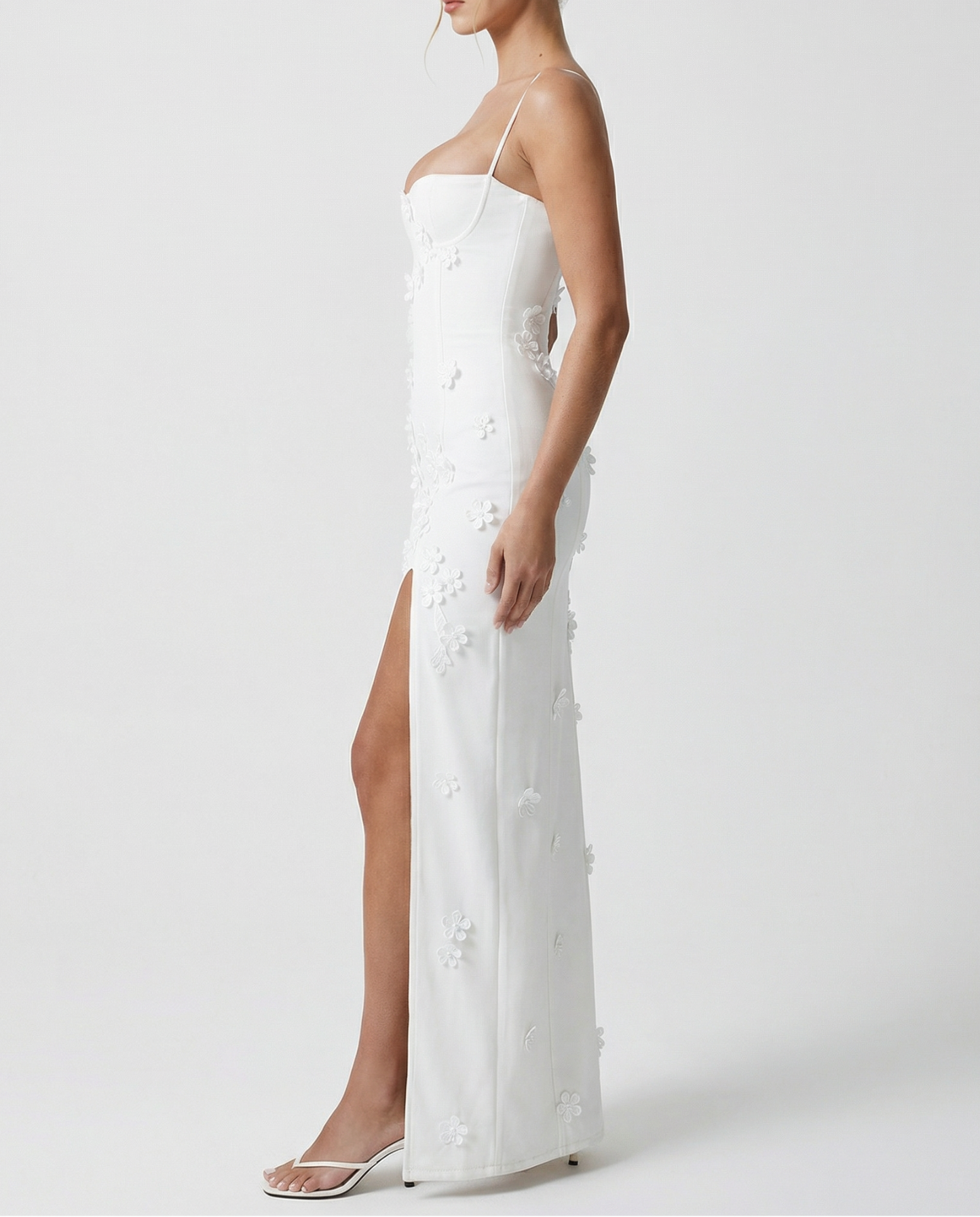 Robe longue fendue Luna – photo 6