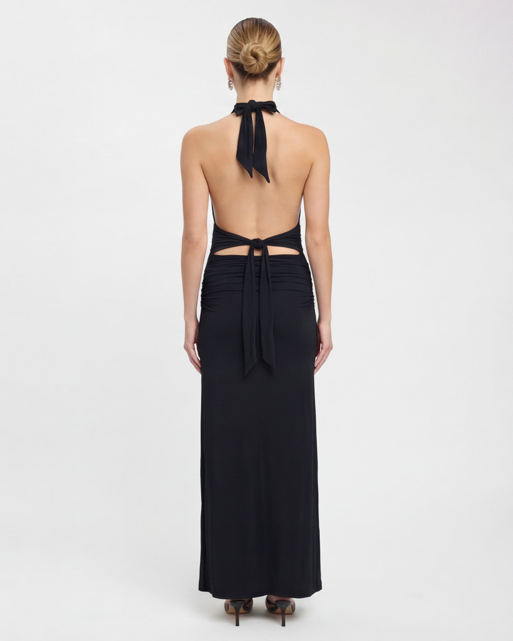 Robe longue col licou Nyx – photo 3