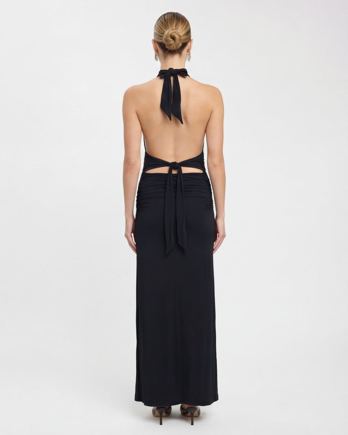 Robe longue col licou Nyx – photo 3