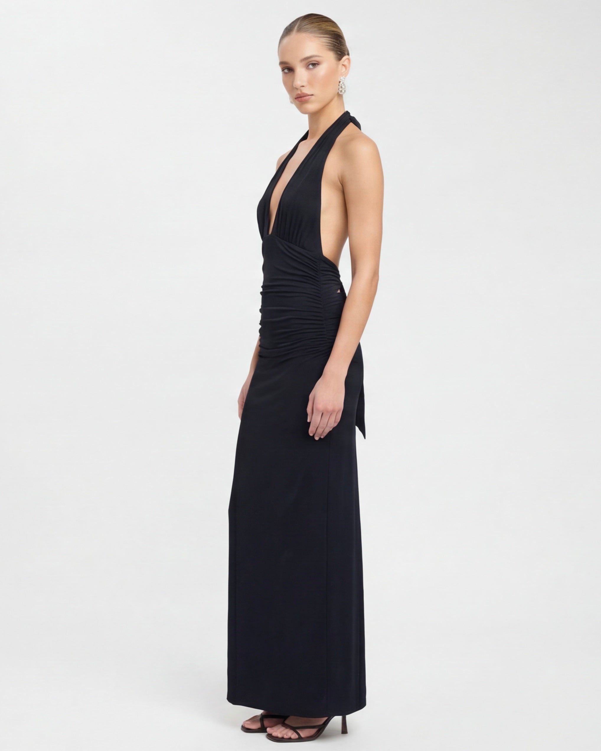 Robe longue col licou Nyx – photo 2