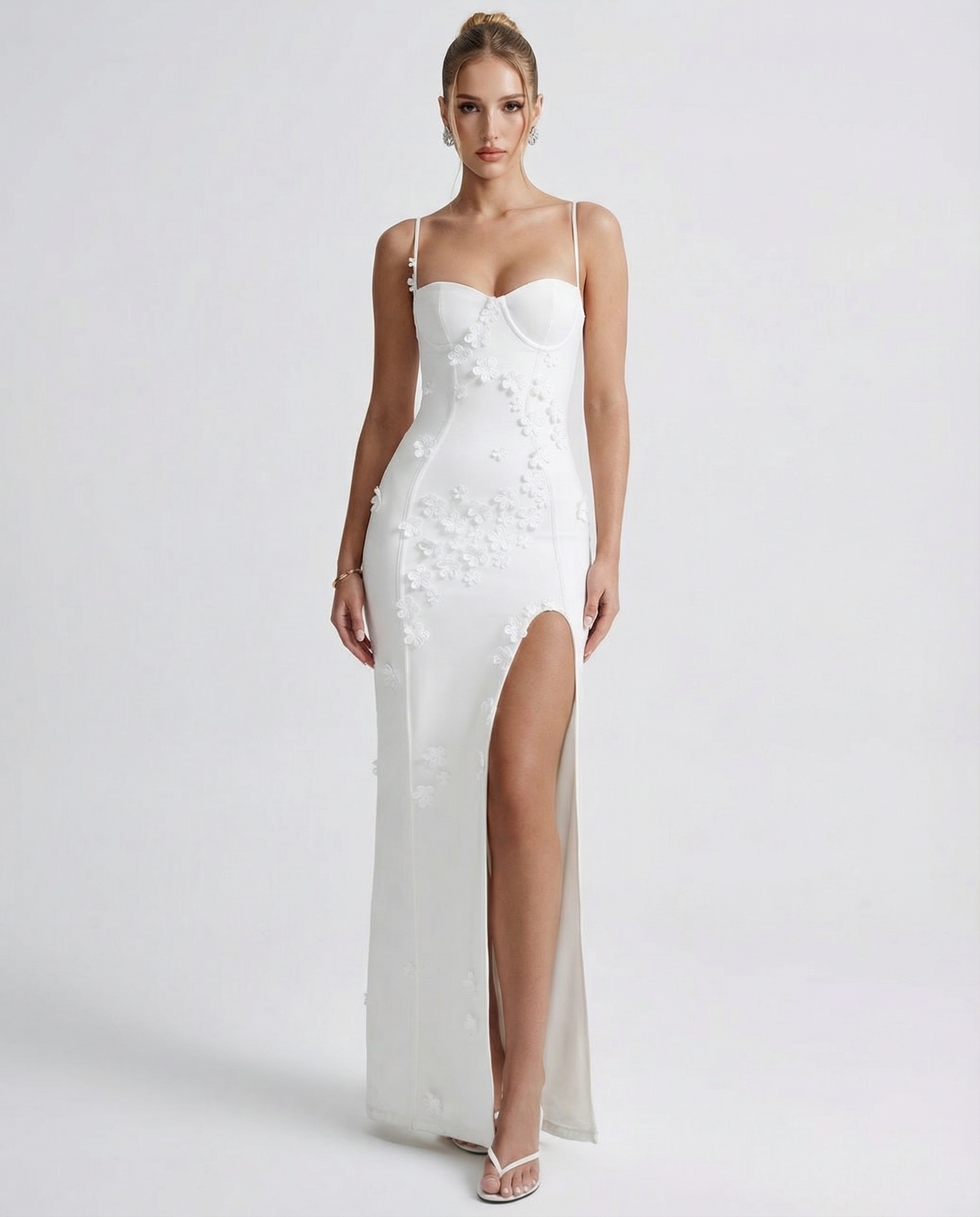 Robe longue fendue Luna – photo 5