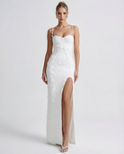 Robe longue fendue Luna – photo 5