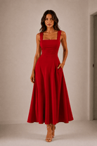 Robe midi Fiorella nouée au dos – photo 11
