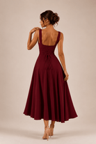 Robe midi Fiorella nouée au dos – photo 8