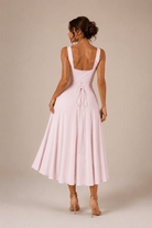 Robe midi Fiorella nouée au dos – photo 4