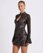 Mini-robe en dentelle Midnight Muse – photo 2