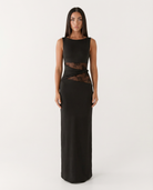 Robe longue Lace Illusion