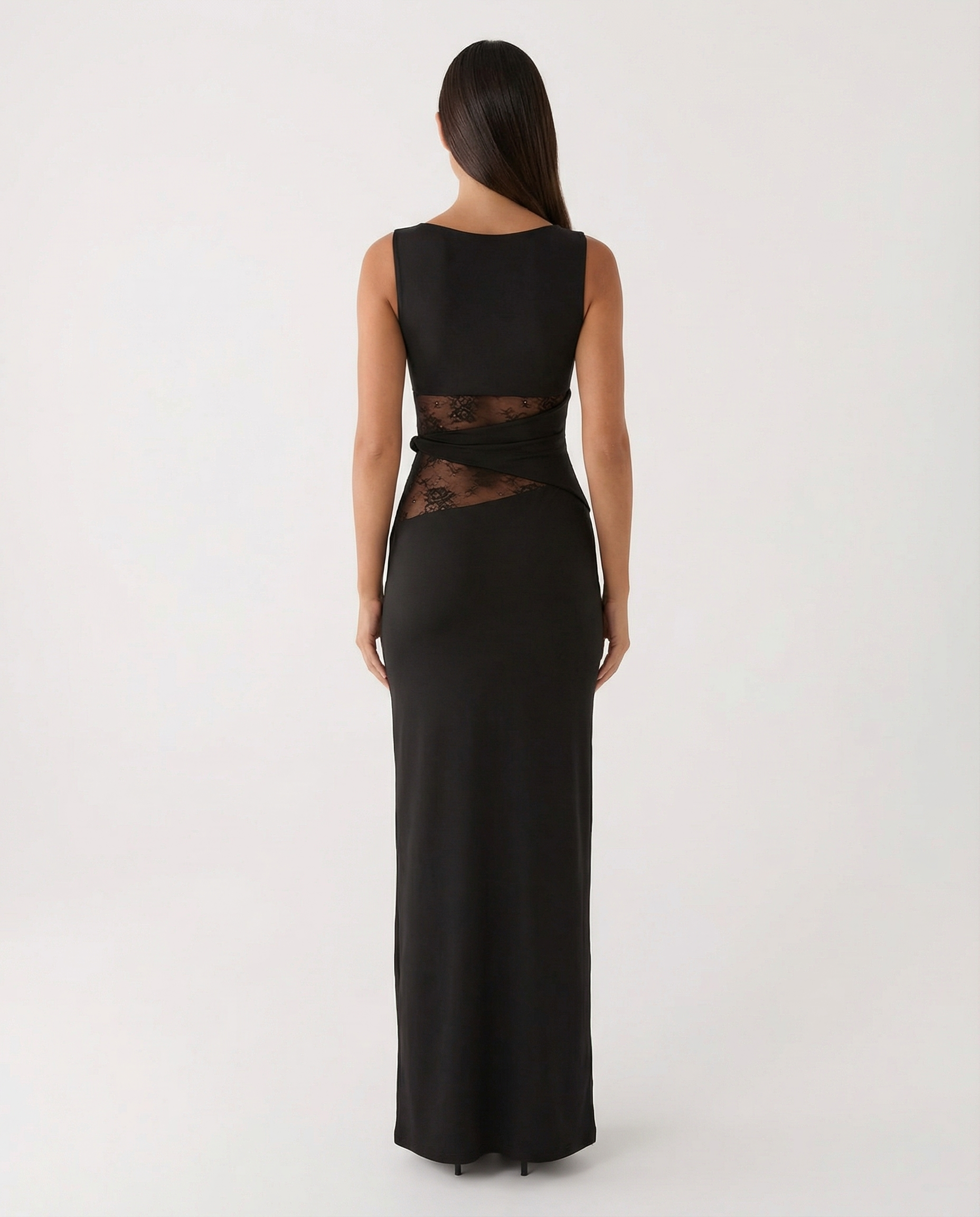 Robe longue Lace Illusion – photo 4