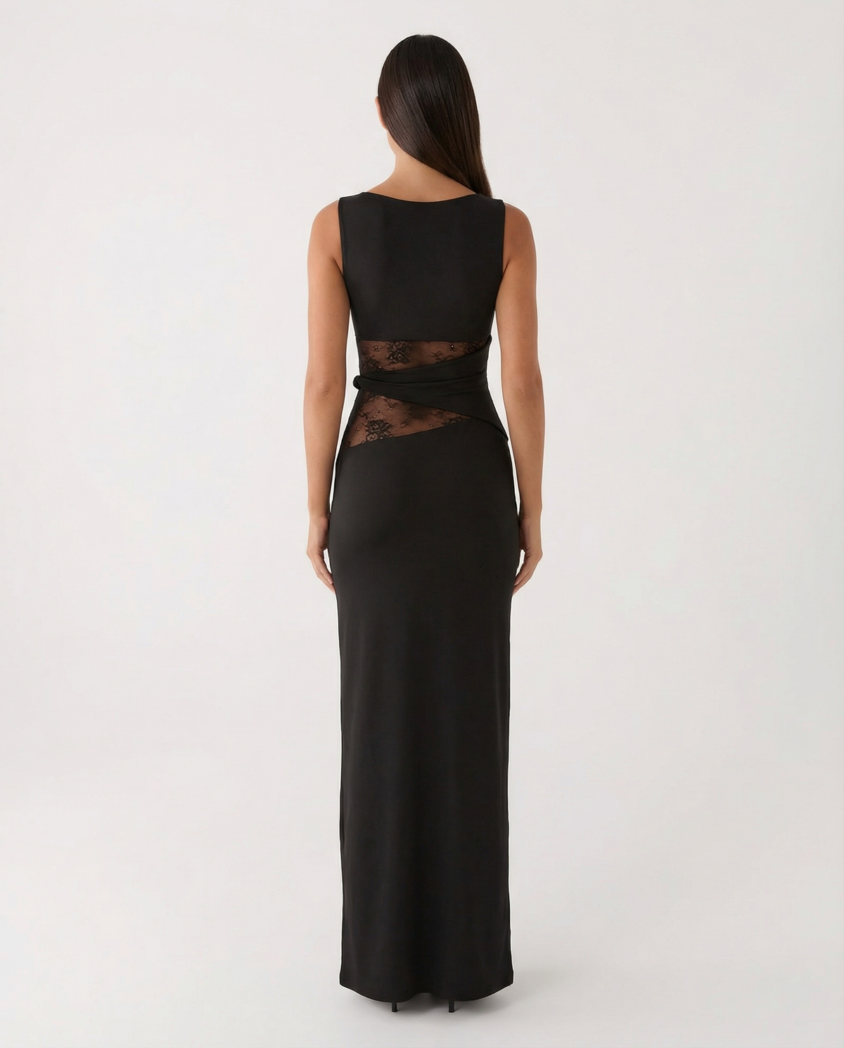 Robe longue Lace Illusion – photo 4