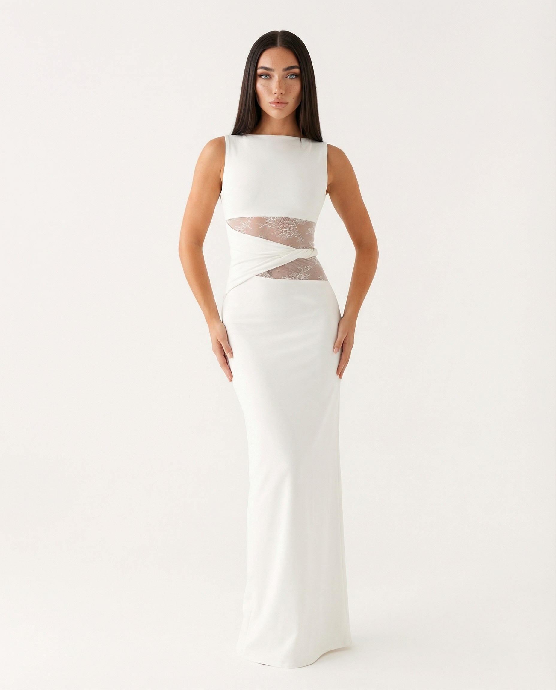 Robe longue Lace Illusion – photo 5