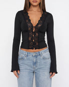 Top manches longues Lace Muse – photo 6