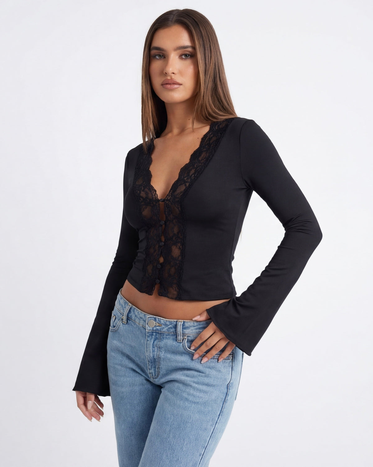 Top manches longues Lace Muse – photo 7