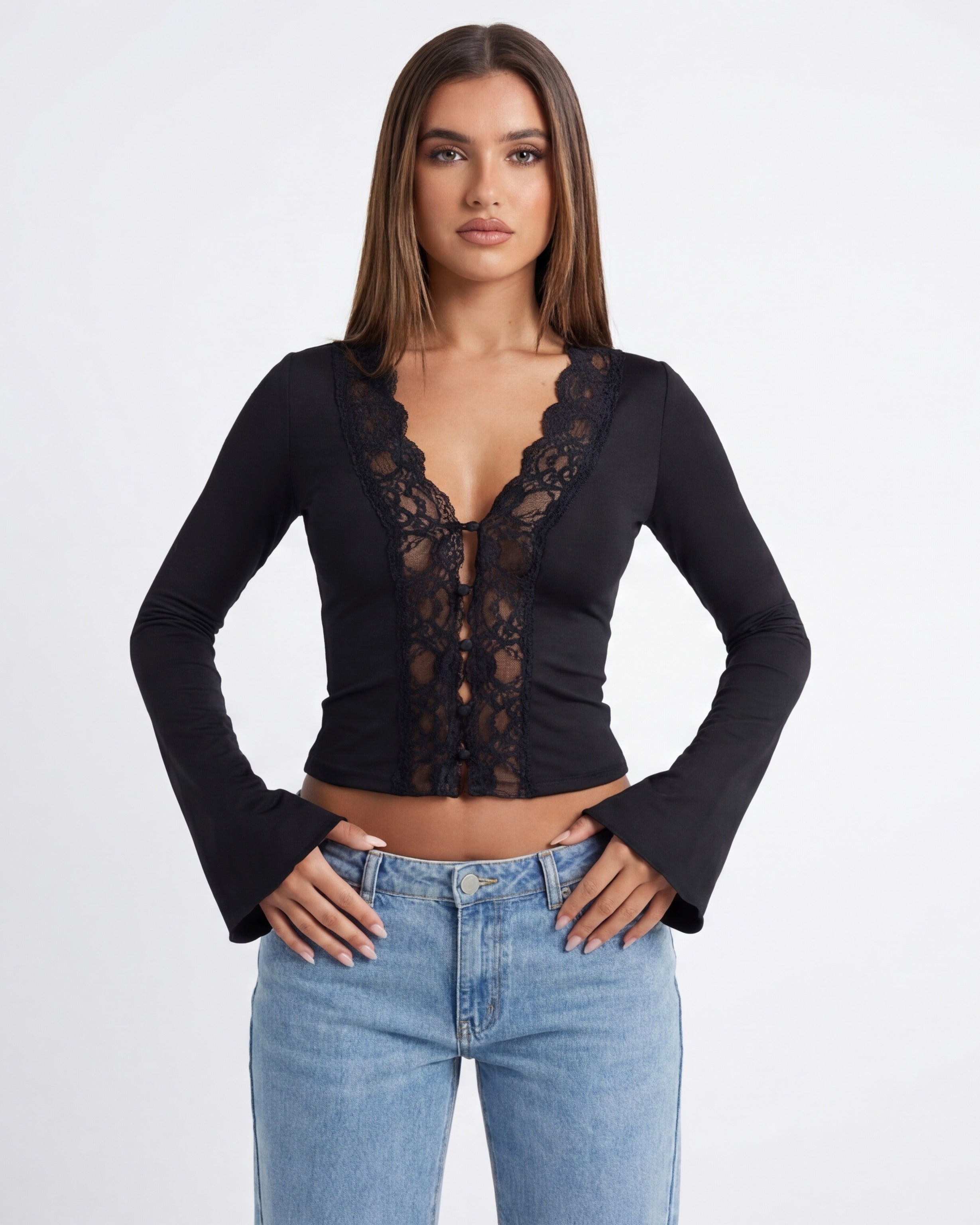 Top manches longues Lace Muse – photo 8
