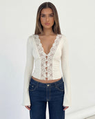 Top manches longues Lace Muse
