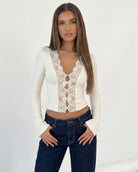 Top manches longues Lace Muse – photo 4