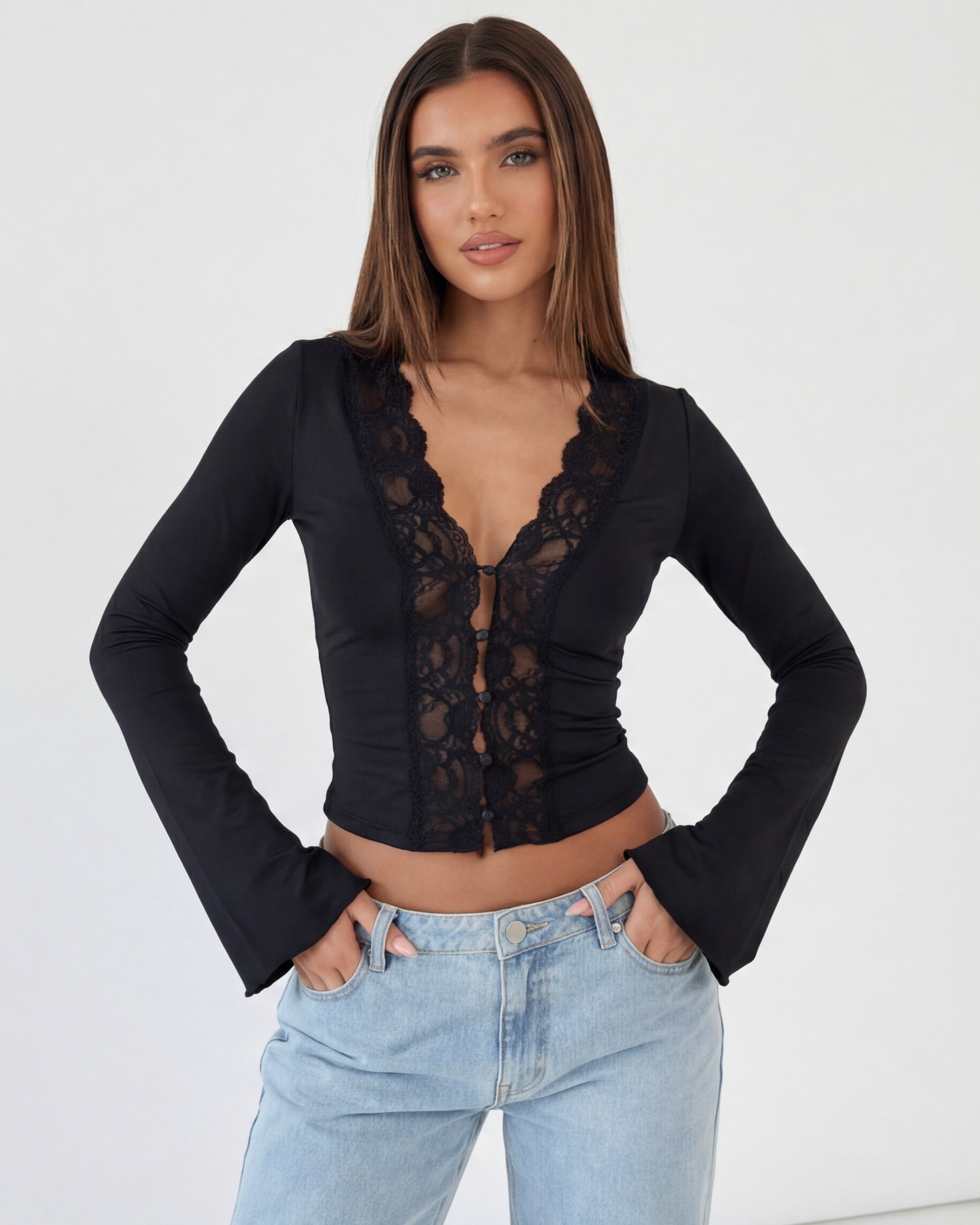 Top manches longues Lace Muse – photo 5