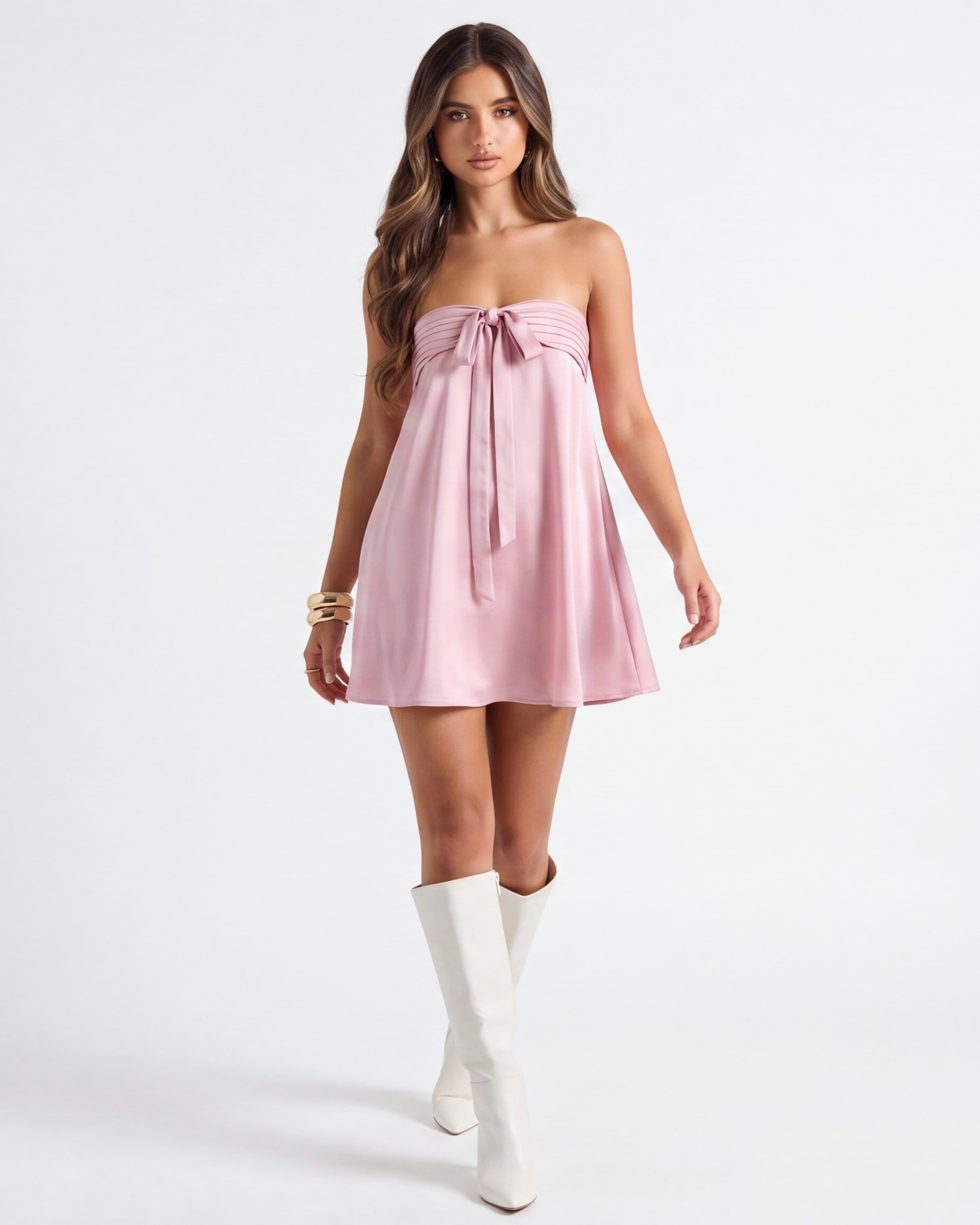 Mini-robe à nœud Aria – photo 9