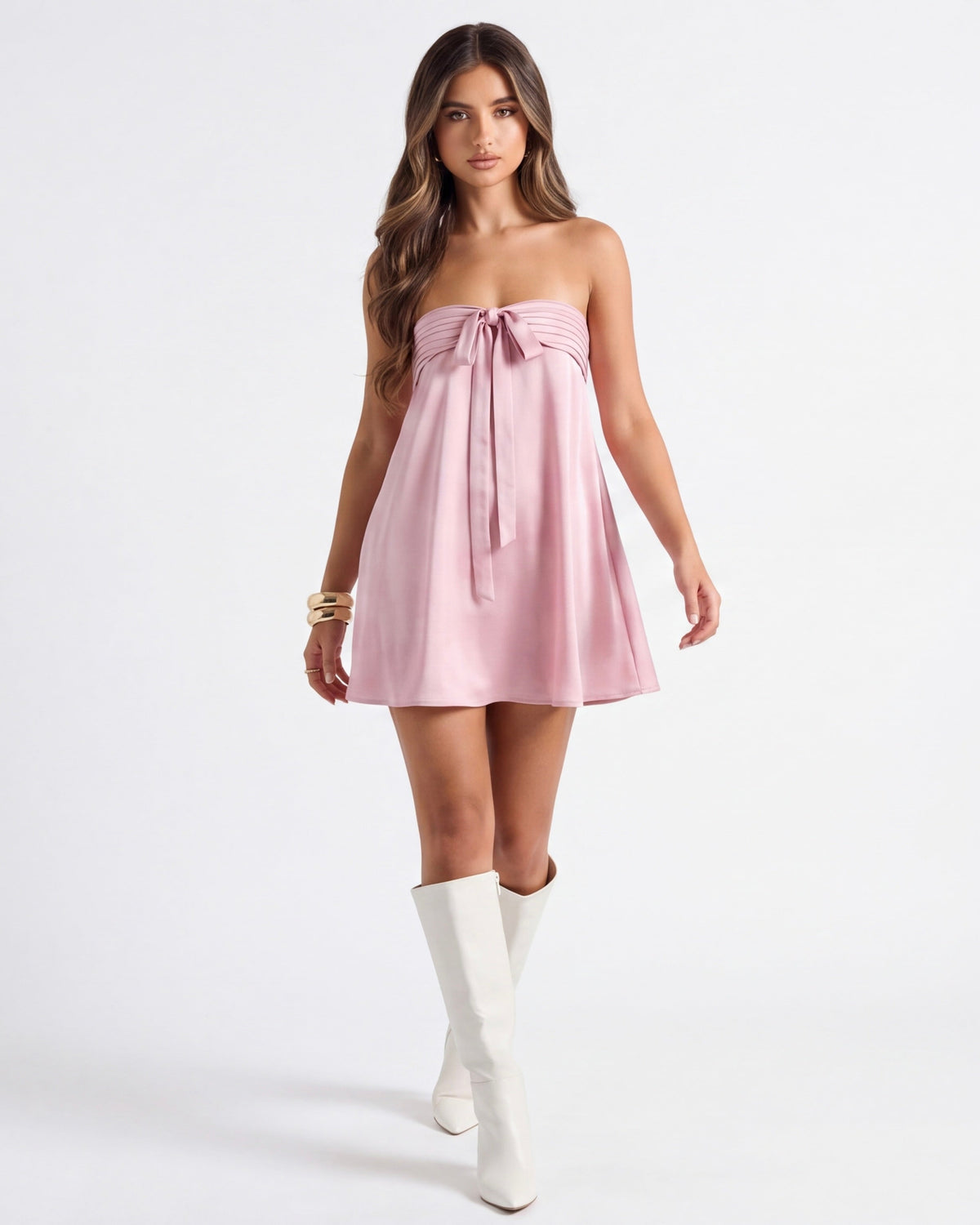 Mini-robe à nœud Aria – photo 9