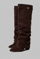 Bottes hautes souples effet daim