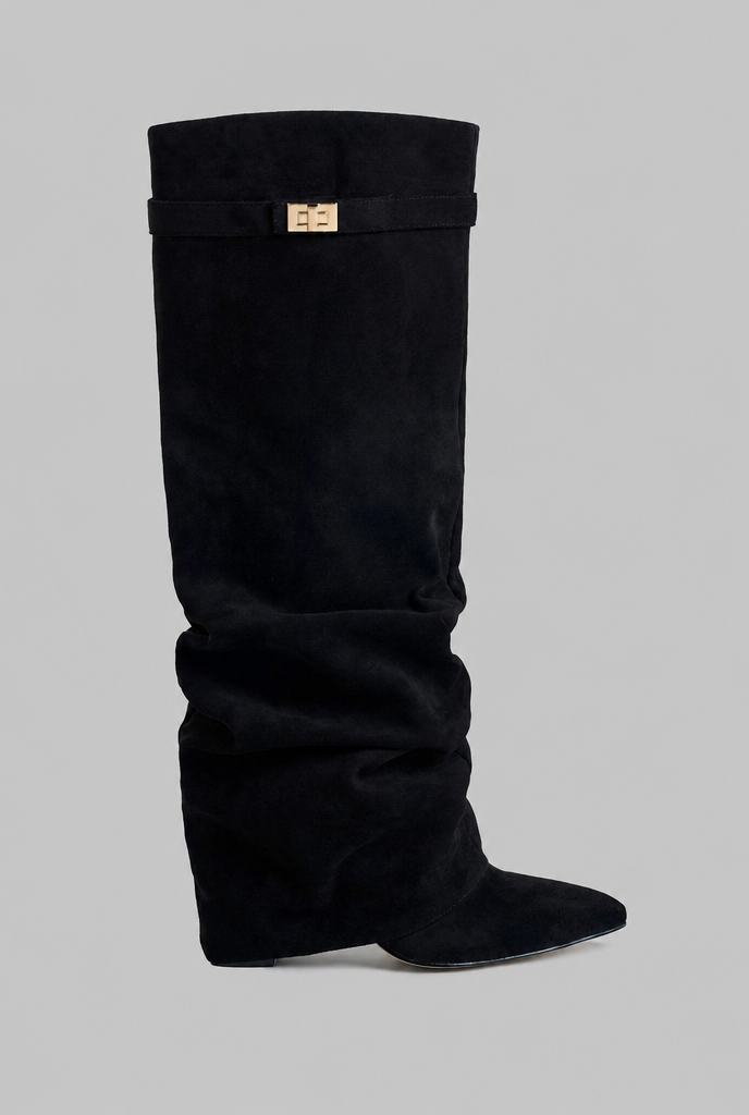 Bottes hautes souples effet daim – photo 14
